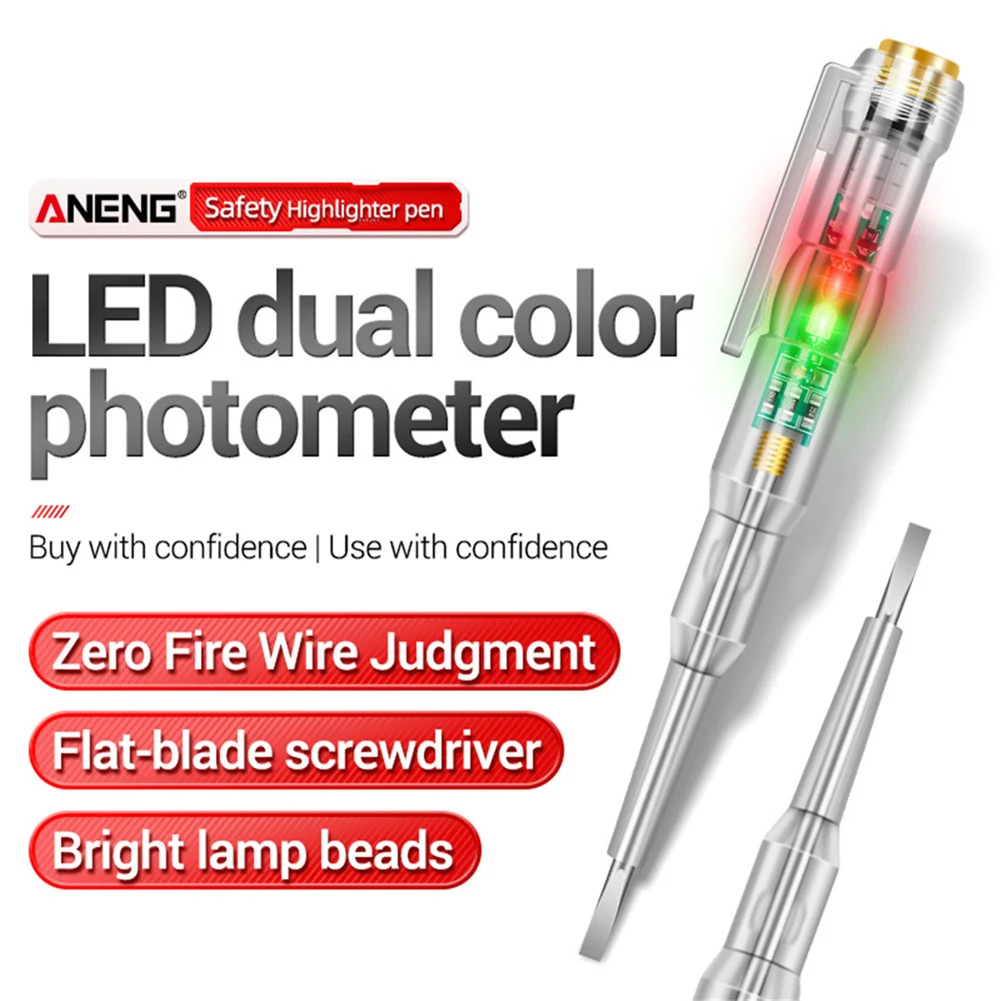 Intelligent Voltage Tester Pen 24-250V Induction Power Voltage Detector Pen Electrical Screwdriver Probe Indicator Circuit Test
Intelligent Voltage Tester Pen 24-250V Induction Power Voltage Detector Pen Electrical Screwdriver Probe Indicator Circuit Test