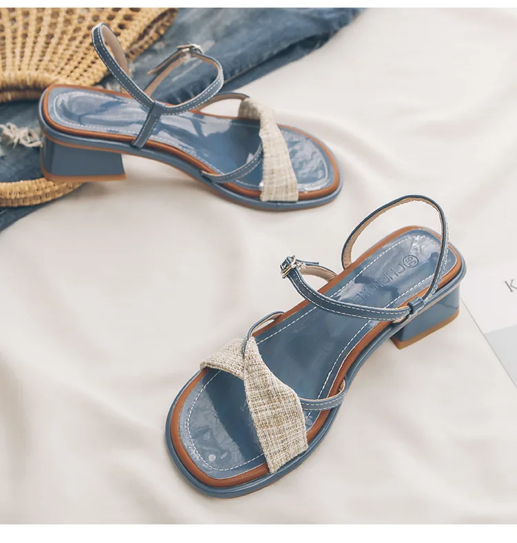 Female Sandal Square Toe Comfort Shoes for Women 2022 Summer Block Heels Buckle Strap Girls Beige Open Low Fashion Chunky New
Female Sandal Square Toe Comfort Shoes for Women 2022 Summer Block Heels Buckle Strap Girls Beige Open Low Fashion Chunky New