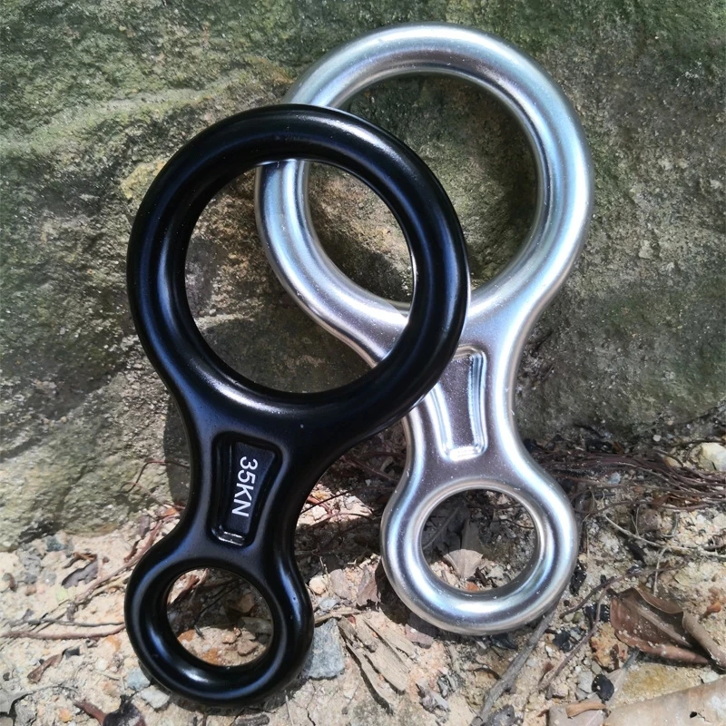 35KN Eight Rings Downhill Gear Camping Hiking Outdoor Climbing Device 8 Word Rope Rock Aluminum Alloy Climbing Descenders Hot
35KN Eight Rings Downhill Gear Camping Hiking Outdoor Climbing Device 8 Word Rope Rock Aluminum Alloy Climbing Descenders Hot
