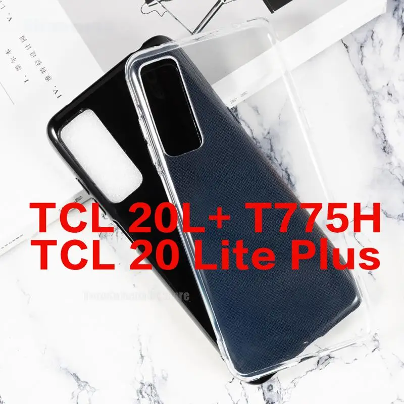 Transparent Phone Funda Para TCL 20L+ Black TPU Case T775H Soft Silicone Caso for Capas TCL 20L Plus TCL20 Lite Plus Back Cover
Transparent Phone Funda Para TCL 20L+ Black TPU Case T775H Soft Silicone Caso for Capas TCL 20L Plus TCL20 Lite Plus Back Cover