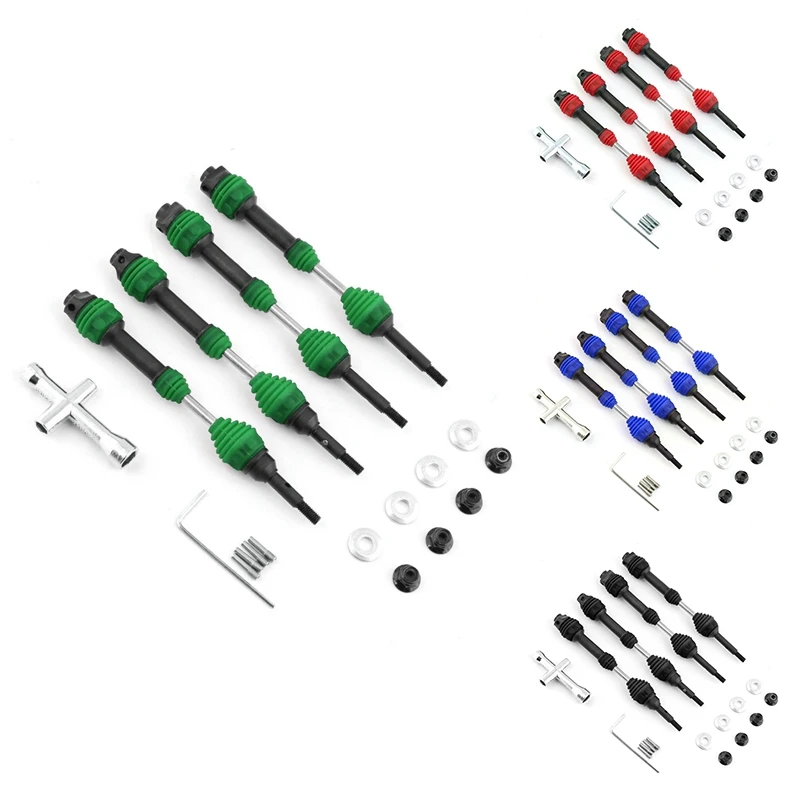 4 Pcs Rear Drive Shaft Steel Driveshaft CVD For 1/10 Traxxas Slash Rustler Hoss Stampede VXL 4X4 RC Car Green
4 Pcs Rear Drive Shaft Steel Driveshaft CVD For 1/10 Traxxas Slash Rustler Hoss Stampede VXL 4X4 RC Car Green