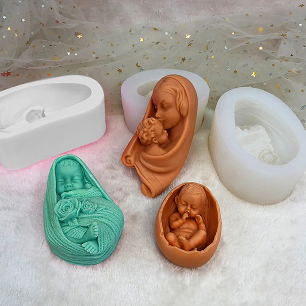 3D Mother Holding Baby Candle Mold Silicone For Candle Making Aroma Soy Wax Soap Polymer Clay Plaster Epoxy Resin For Home Decor
3D Mother Holding Baby Candle Mold Silicone For Candle Making Aroma Soy Wax Soap Polymer Clay Plaster Epoxy Resin For Home Decor