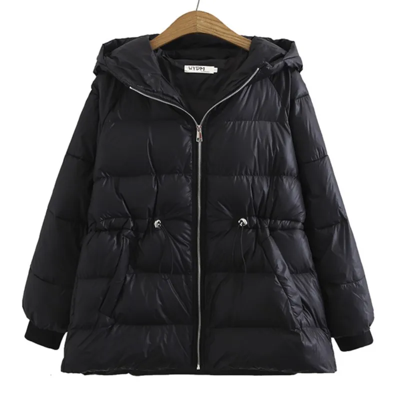 Winter Plus Size Parka Women Clothing 6XL Loose Fit Hooded Padded Jacket Drawstring Waist Black Thick Down Cotton Keep Warm Coat
Winter Plus Size Parka Women Clothing 6XL Loose Fit Hooded Padded Jacket Drawstring Waist Black Thick Down Cotton Keep Warm Coat
