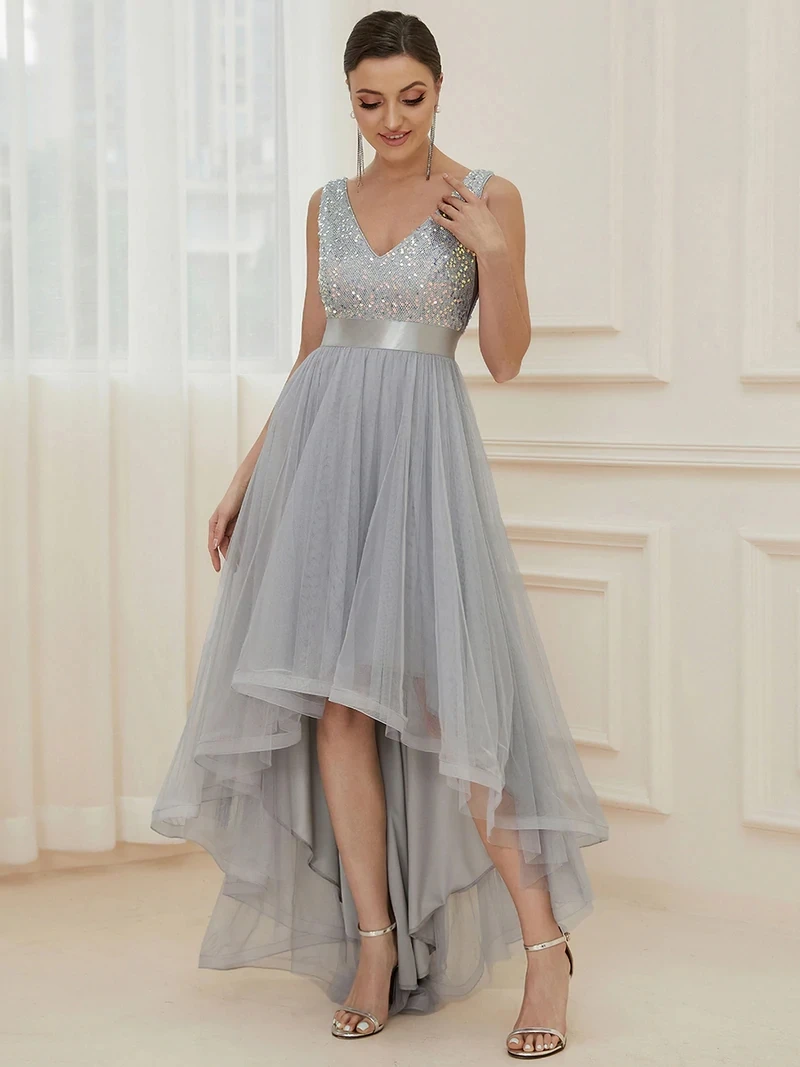 Elegant Evening dresses Long Asymmetrical Sleeveless V-NecK Sequined Gown 2022 ever pretty of Simple Prom Women Dress
Elegant Evening dresses Long Asymmetrical Sleeveless V-NecK Sequined Gown 2022 ever pretty of Simple Prom Women Dress