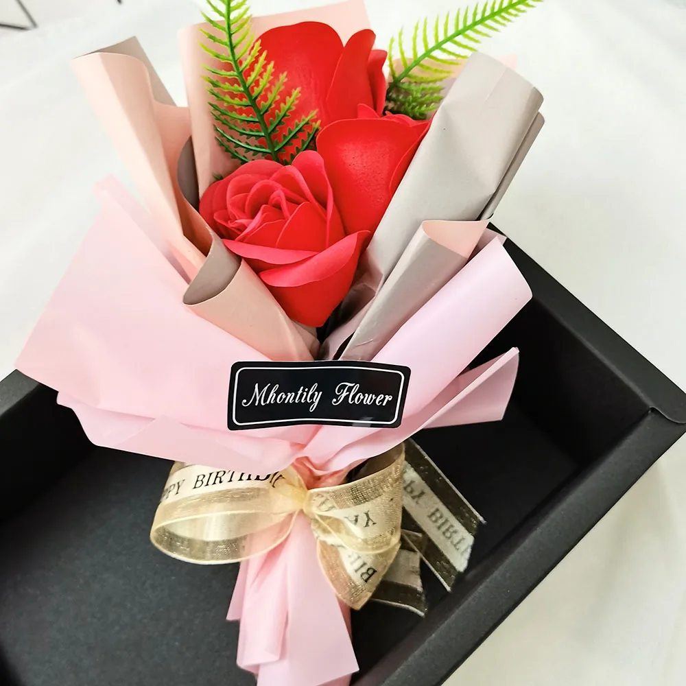 Scented Bath Soap Rose Artificial Flower with LED Light Holding Gift Box Wedding Decoration Party Souvenir Valentine's Day Bouqu
Scented Bath Soap Rose Artificial Flower with LED Light Holding Gift Box Wedding Decoration Party Souvenir Valentine's Day Bouqu