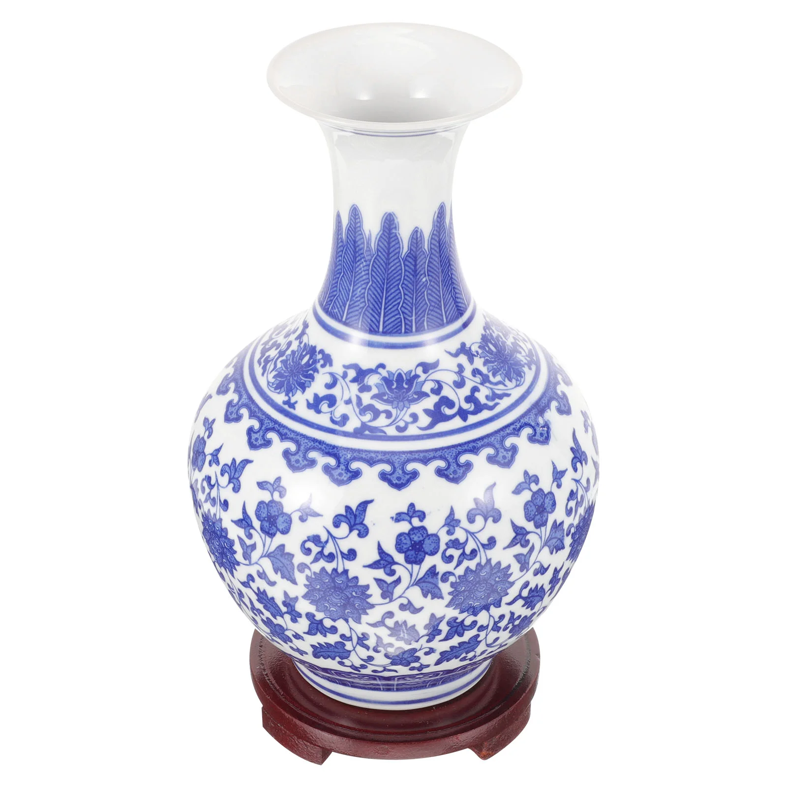 

Blue White Porcelain Vase Ceramic Home Trendy Decor Hydroponics Flower Adornment Hand Flowerpot Desktop Holder Floral
