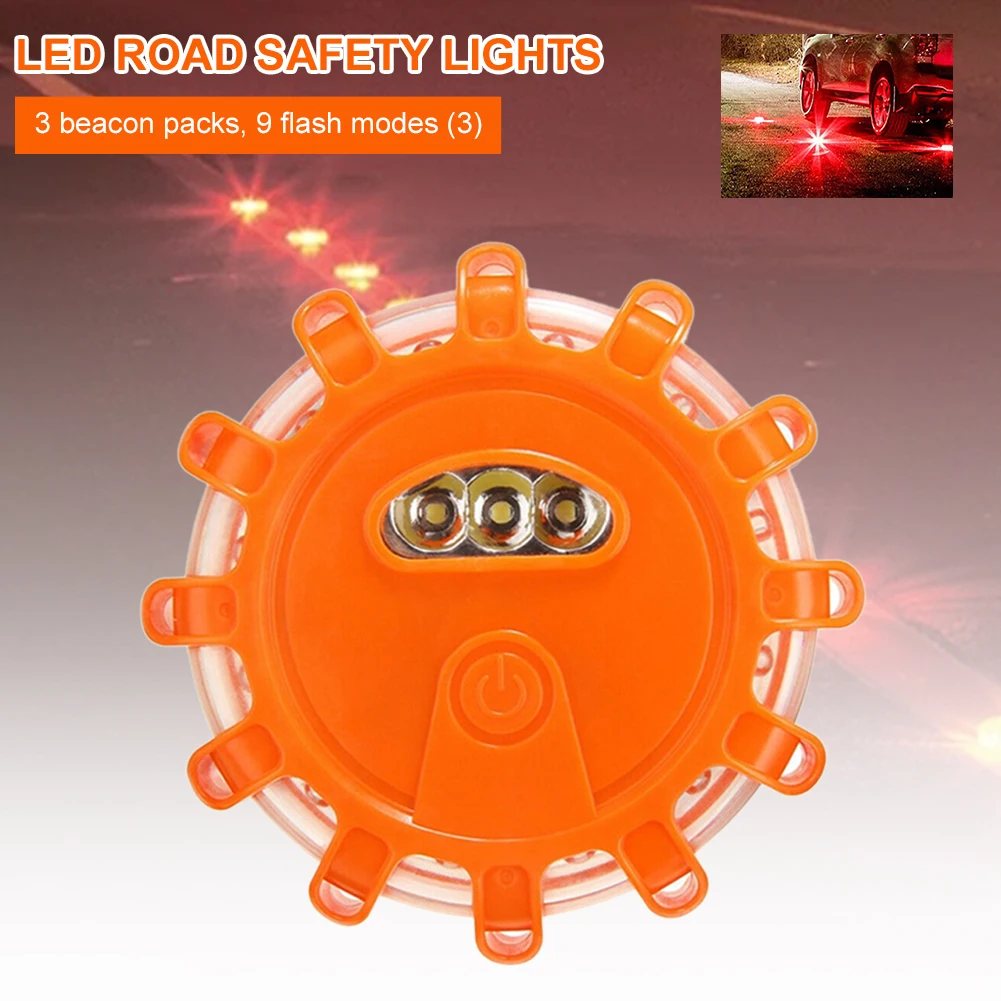 Car Emergency Light LED Road Flares Car Emergency Warning Light 9 Modes Safety Flash Disc Beacon Magnetic Base for Car
Car Emergency Light LED Road Flares Car Emergency Warning Light 9 Modes Safety Flash Disc Beacon Magnetic Base for Car