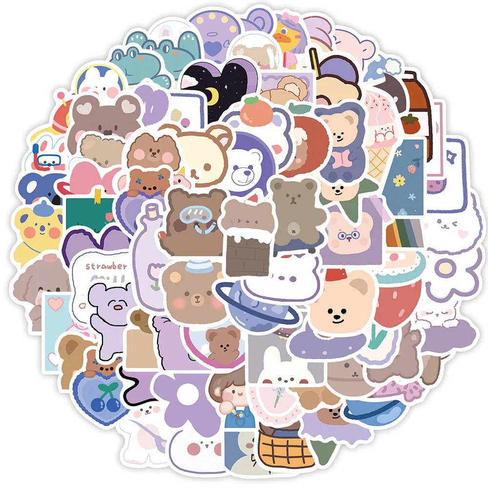 10/50 Pcs Cute Cartoon Bear Graffiti Stickers Scrapbooking Laptop Bicycle Notebook Decoration DIY Waterproof Removable Decals
10/50 Pcs Cute Cartoon Bear Graffiti Stickers Scrapbooking Laptop Bicycle Notebook Decoration DIY Waterproof Removable Decals
