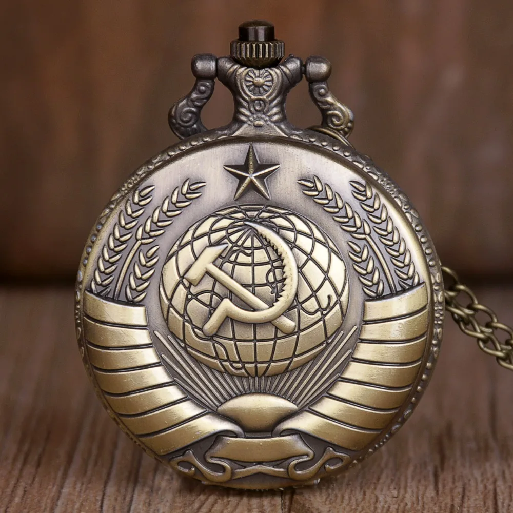 Soviet Retro Clock Badges Hammer Sickle Icon Men's Pocket Watch Male Quartz Watches USSR Vintage Pendant with Chain Gift man tga
Soviet Retro Clock Badges Hammer Sickle Icon Men's Pocket Watch Male Quartz Watches USSR Vintage Pendant with Chain Gift man tga