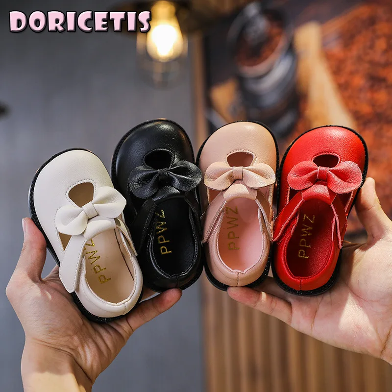 Туфли для новорожденных кожаные однотонные с милым бантом, на мягкой подошве, демисезонные Нескользящие туфли для маленьких девочек
Туфли для новорожденных кожаные однотонные с милым бантом, на мягкой подошве, демисезонные Нескользящие туфли для маленьких девочек