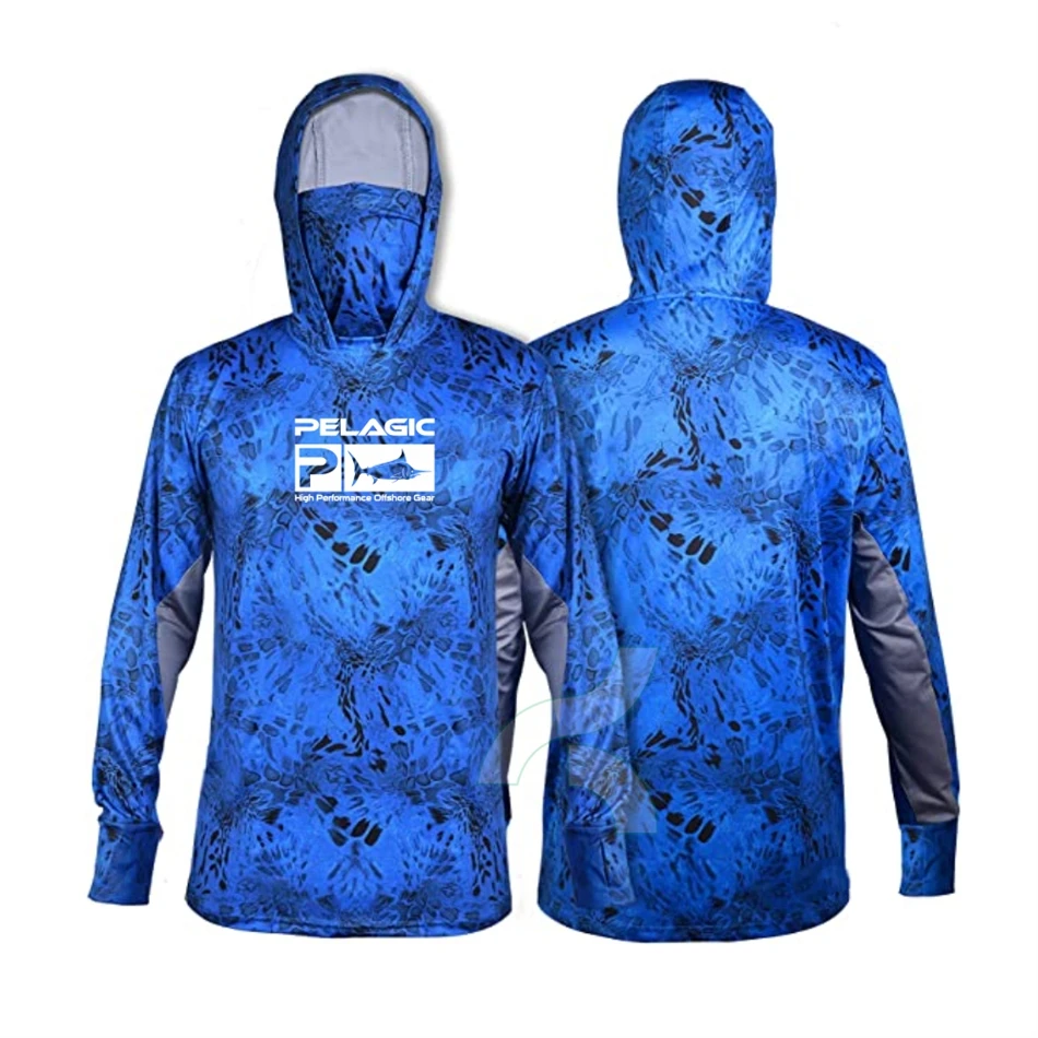 Pelagic Fishing Shirts UPF 50+ Face Cover Fishing Clothes Sun UV Protection Long Sleeve Hoodie Men's Face Mask Camisa De Pesca
Pelagic Fishing Shirts UPF 50+ Face Cover Fishing Clothes Sun UV Protection Long Sleeve Hoodie Men's Face Mask Camisa De Pesca