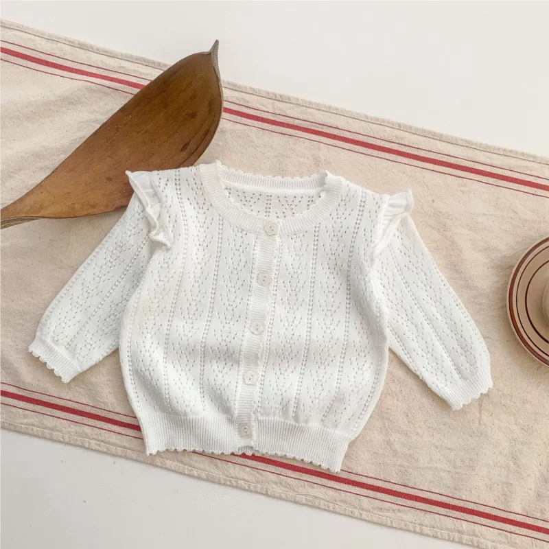 2023 Korean Spring Summer Toddler Baby Girl Cardigan Long Sleeve Breathable Knitted Air-conditioned Infant Girl Thin Coat
2023 Korean Spring Summer Toddler Baby Girl Cardigan Long Sleeve Breathable Knitted Air-conditioned Infant Girl Thin Coat