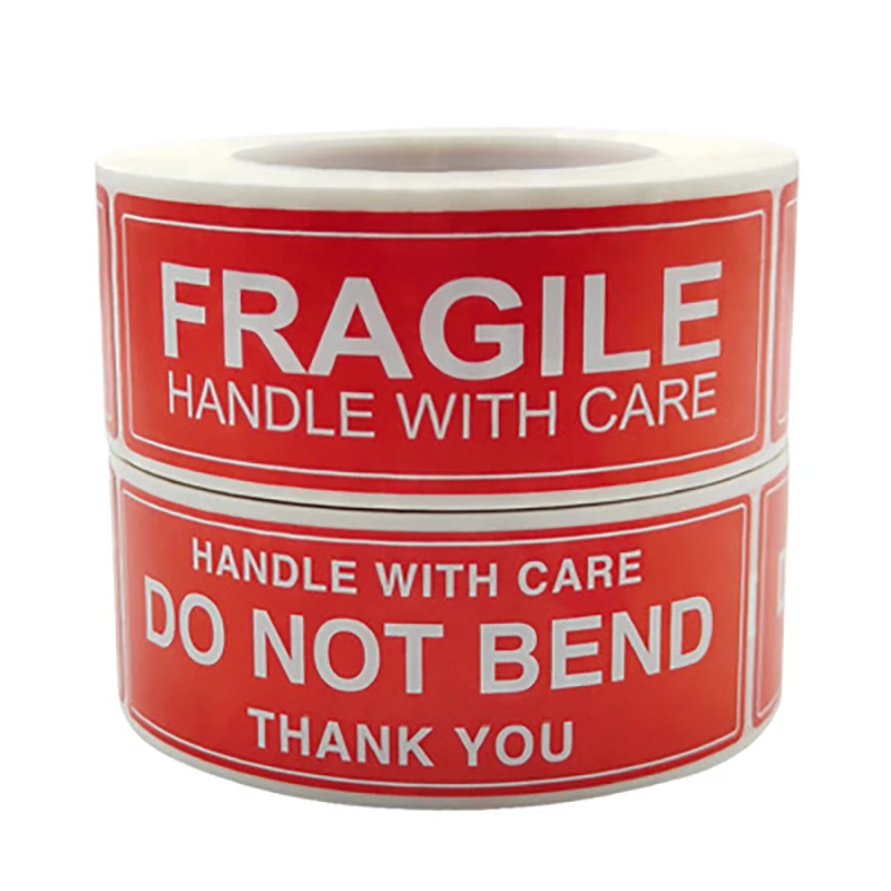 Fragile Warning Label Red Striking Stickers Logistics Accessories Hazard The Goods Handle With Care Warning 250pcs/roll
Fragile Warning Label Red Striking Stickers Logistics Accessories Hazard The Goods Handle With Care Warning 250pcs/roll