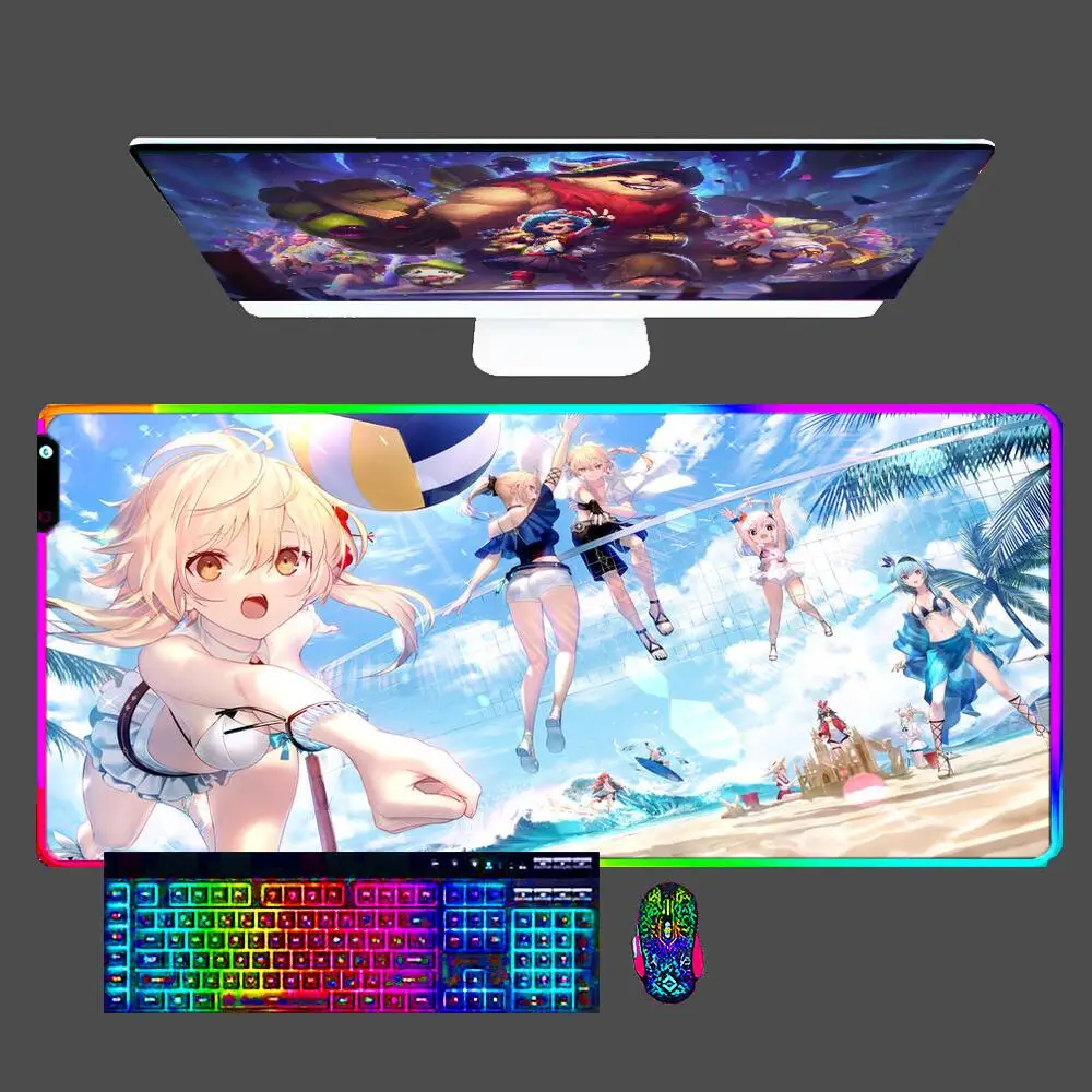 Paimon Genshin Impact RGB Mouse Pad Game Rubber Large Pc Keyboard Laptop Computer Speed LED Desk Mat Gaming Acessories Mousepad
Paimon Genshin Impact RGB Mouse Pad Game Rubber Large Pc Keyboard Laptop Computer Speed LED Desk Mat Gaming Acessories Mousepad