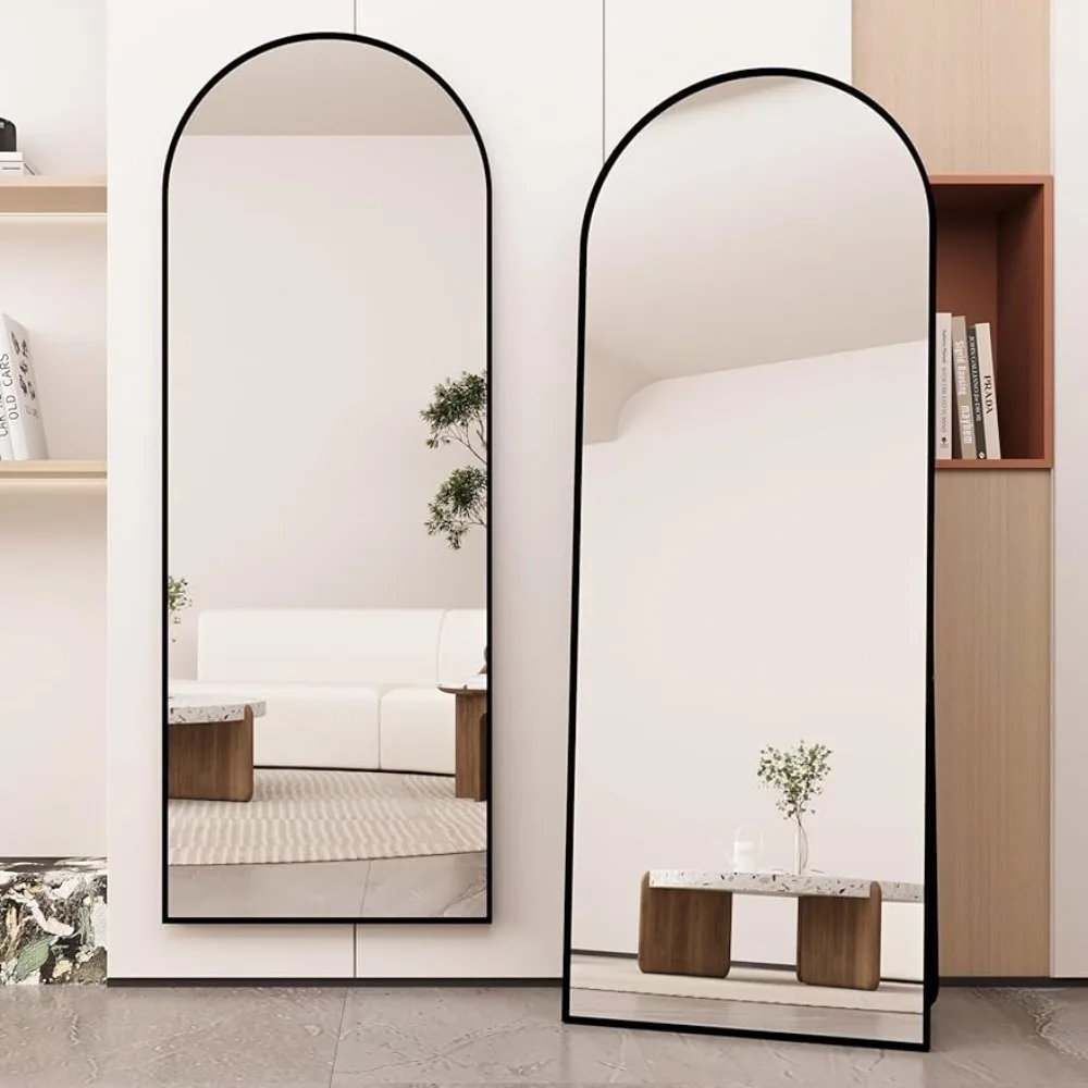 Arched Full Length Mirror Floor Mirror Hanging Leaning,Bedroom Wall-Mounted Dressing Mirrors with Black Aluminum Alloy Frame
Arched Full Length Mirror Floor Mirror Hanging Leaning,Bedroom Wall-Mounted Dressing Mirrors with Black Aluminum Alloy Frame