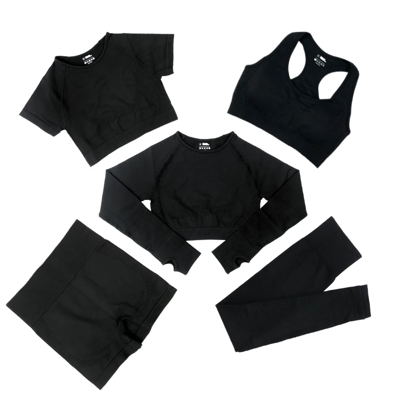 Women's Activewear Yoga Suits Workout Wear Sports Fitness Leggings Seamless Fitness Bras Cropped Tops Long Sleeves Yoga Wear
Women's Activewear Yoga Suits Workout Wear Sports Fitness Leggings Seamless Fitness Bras Cropped Tops Long Sleeves Yoga Wear