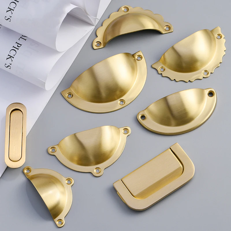 Retro 4PCS Pure Brass Furniture Handles Drawer Pulls Tatami Hidden Embedded Pulls Cupboard Wardrobe Kitchen TV Cabinet Pulls
Retro 4PCS Pure Brass Furniture Handles Drawer Pulls Tatami Hidden Embedded Pulls Cupboard Wardrobe Kitchen TV Cabinet Pulls