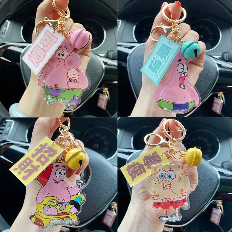 Spongebob Kawaii Patrick Star Cartoon Keychain Student Cat Key Chain Car Key Bag Pendant Bob Esponja Toys for Girls Cute Gifts
Spongebob Kawaii Patrick Star Cartoon Keychain Student Cat Key Chain Car Key Bag Pendant Bob Esponja Toys for Girls Cute Gifts