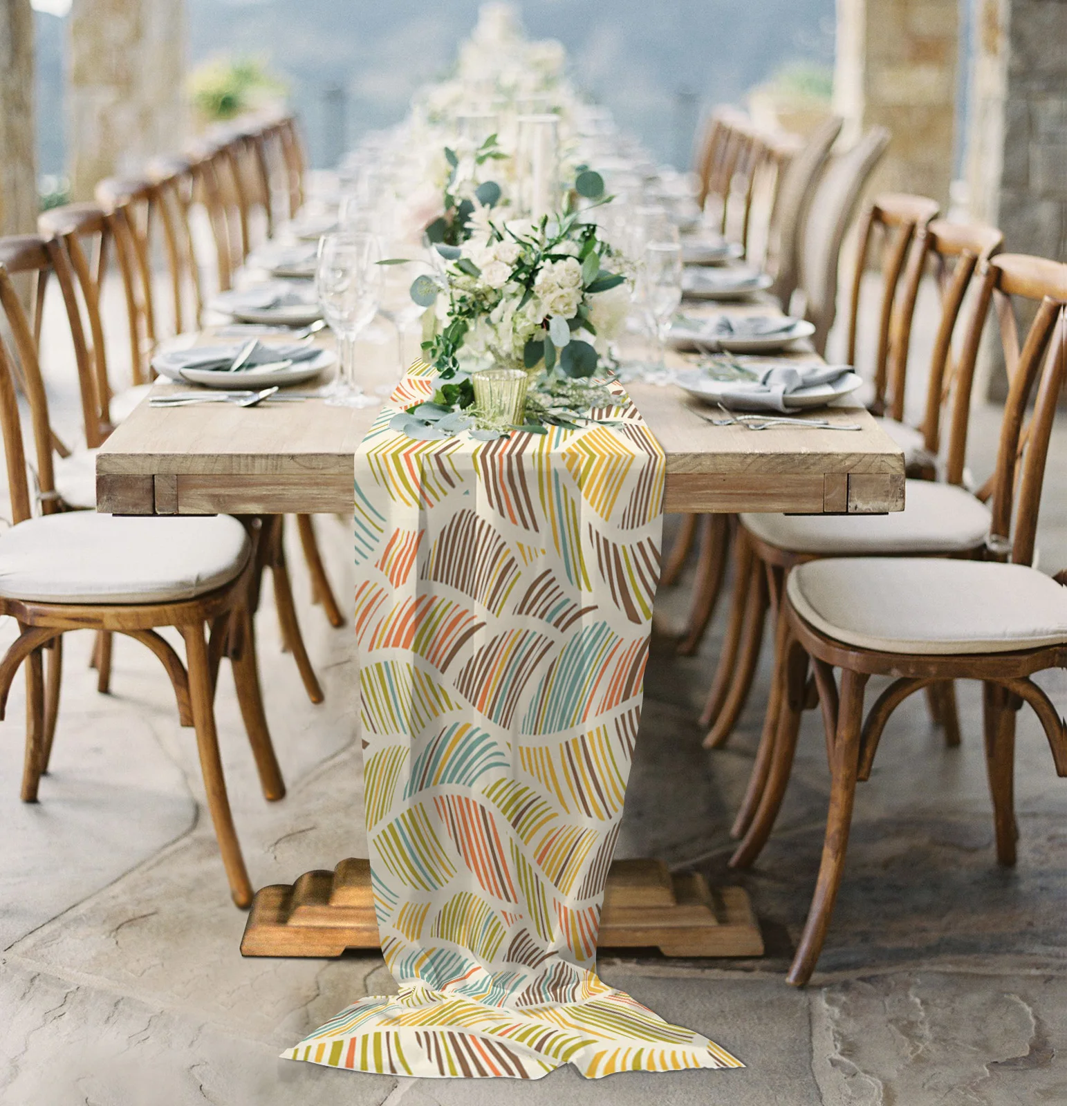 Curve Leaves Sheer Chiffon Table Runner Wedding Party Birthday Luxury Voile Tablecloth Home Decoration
Curve Leaves Sheer Chiffon Table Runner Wedding Party Birthday Luxury Voile Tablecloth Home Decoration
