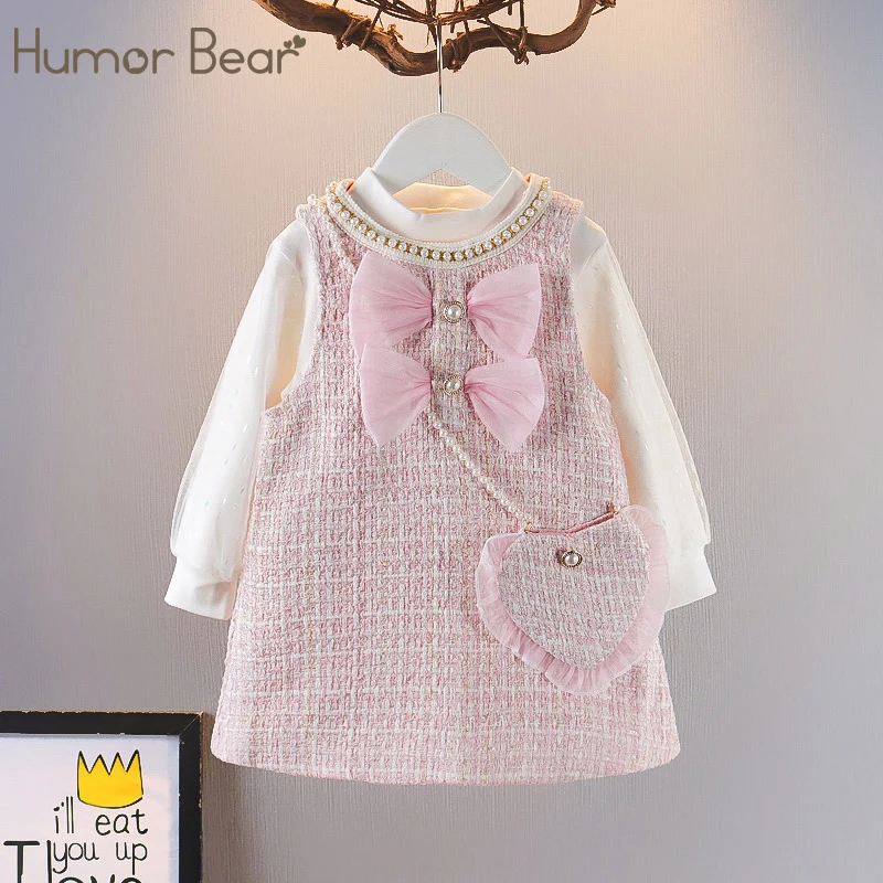 Humor Bear Girl Dress Autumn New Long Sleeve Top+ Plaid Princess Dress+Bags 3Pcs Sweet Style Kid Clothes Vestido 2-6Y
Humor Bear Girl Dress Autumn New Long Sleeve Top+ Plaid Princess Dress+Bags 3Pcs Sweet Style Kid Clothes Vestido 2-6Y