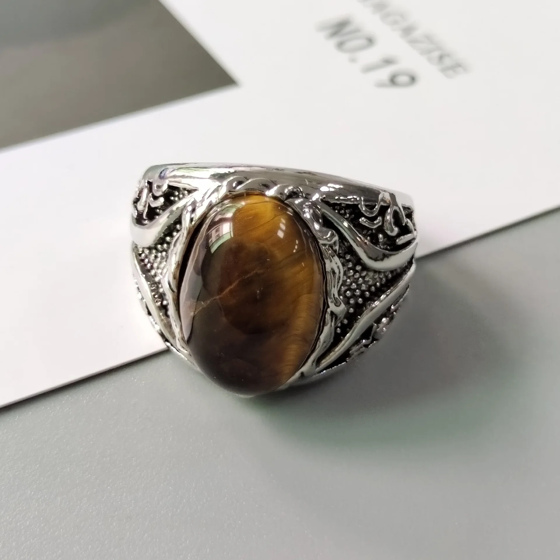 Vintage Handmade Turkish Male Ring Engraving Pattern Retro black yellow stones Punk Rings for Men Wedding Party Trendy Jewelry
Vintage Handmade Turkish Male Ring Engraving Pattern Retro black yellow stones Punk Rings for Men Wedding Party Trendy Jewelry