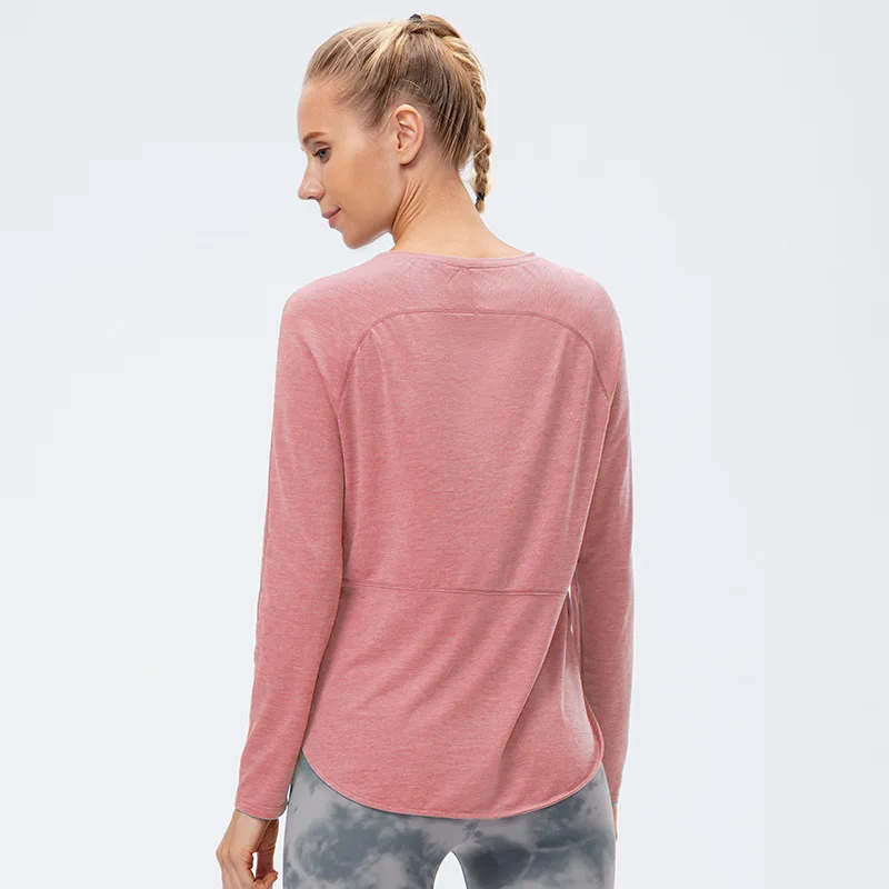 Lulu Women's Long Sleeve Top Gym Fitness Shirt Womens Clothing Top Breathable Outdoor Jogging Workout Blouses Sportswear T-shirt 
Lulu Women's Long Sleeve Top Gym Fitness Shirt Womens Clothing Top Breathable Outdoor Jogging Workout Blouses Sportswear T-shirt