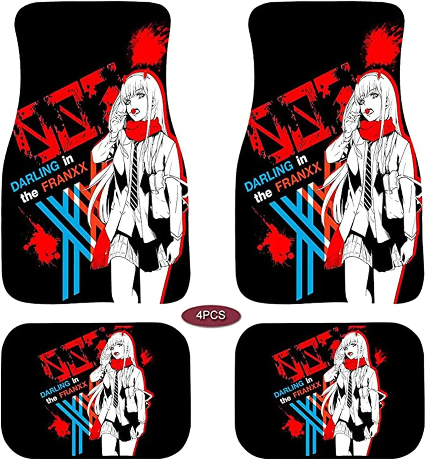 Darling in The franxx Zero Two Anime All-Weather Anti-Slip Floor Mats Rubber Car Floor Mats Heavy Dust Durable Foot Carpets Cush
Darling in The franxx Zero Two Anime All-Weather Anti-Slip Floor Mats Rubber Car Floor Mats Heavy Dust Durable Foot Carpets Cush