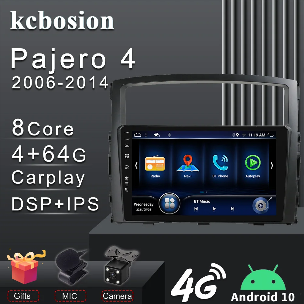 Kcbosion DSP Carplay For Mitsubishi Pajero 4 V80 V90 2004-2016 Car Radio Multimedia Video Player Navigation stereo GPS Android
Kcbosion DSP Carplay For Mitsubishi Pajero 4 V80 V90 2004-2016 Car Radio Multimedia Video Player Navigation stereo GPS Android