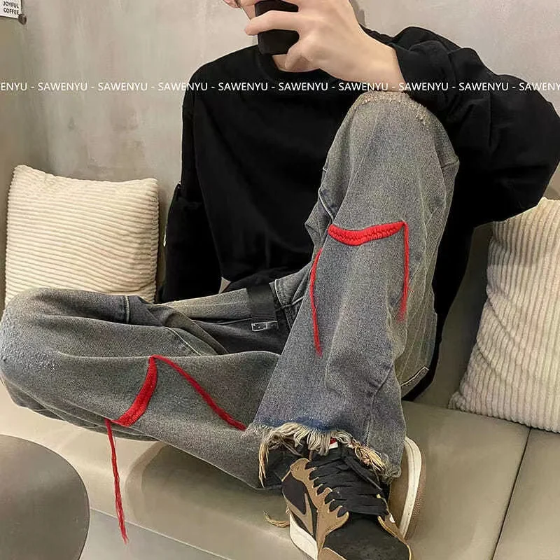 Mens Streetwear Korean Fashion Baggy Wide Leg Low Waist Jeans Denim Pants Straight Low Rise Fairy Grunge Trousers Alt Clothes
Mens Streetwear Korean Fashion Baggy Wide Leg Low Waist Jeans Denim Pants Straight Low Rise Fairy Grunge Trousers Alt Clothes
