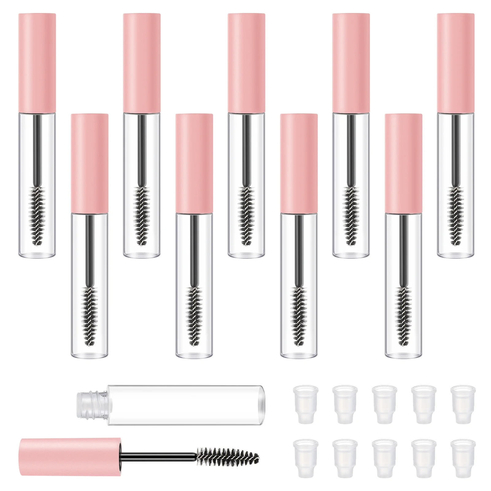 10PCS Mascara Tubes Mascara Wands with Mascara Bottles Empty Castor Oil for Eyelashes and Eyebrows
10PCS Mascara Tubes Mascara Wands with Mascara Bottles Empty Castor Oil for Eyelashes and Eyebrows