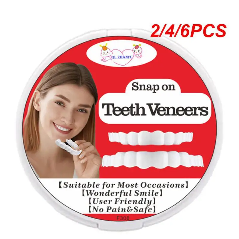 2/4/6PCS Perfect Fit Teeth Whitening Fake Tooth Cover Snap On Silicone Smile Veneers Teeth Upper Beauty Tool Cosmetic Teeth Free
2/4/6PCS Perfect Fit Teeth Whitening Fake Tooth Cover Snap On Silicone Smile Veneers Teeth Upper Beauty Tool Cosmetic Teeth Free