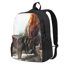 Dinosaur MenS And WomenS Large-Capacity Backpack Leisure Travel Bag Student Bag Can Be Used As A Laptop School Bag