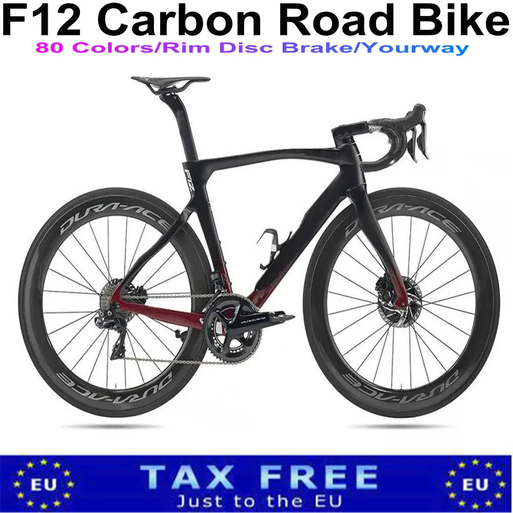 T1100 New DISK F12 Road Carbon Complete Bike Chinese DIY Bicycle with R7020 groupset ACE 60mm Disc Wheelset
T1100 New DISK F12 Road Carbon Complete Bike Chinese DIY Bicycle with R7020 groupset ACE 60mm Disc Wheelset