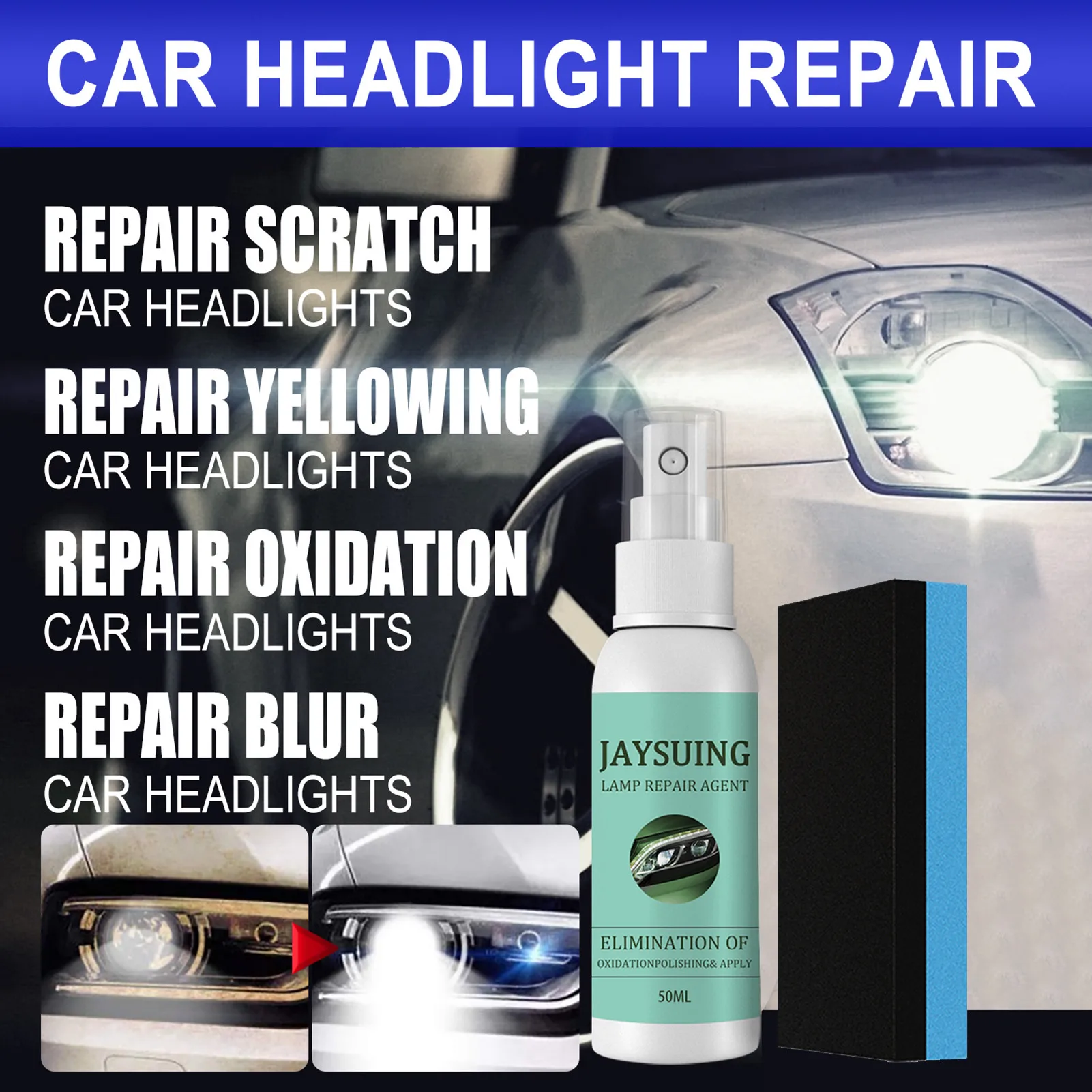 Средство для полировки и обслуживания фар, 50 мл
Средство для полировки и обслуживания фар, 50 мл