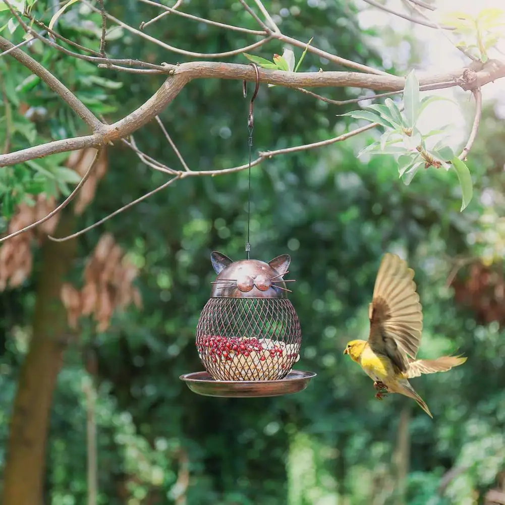 Easy-fill Bird Feeder Vintage Cat Style Wild Bird Feeder Spacious Standing Space Easy Fill Garden Decoration Gift Durable Wild
Easy-fill Bird Feeder Vintage Cat Style Wild Bird Feeder Spacious Standing Space Easy Fill Garden Decoration Gift Durable Wild