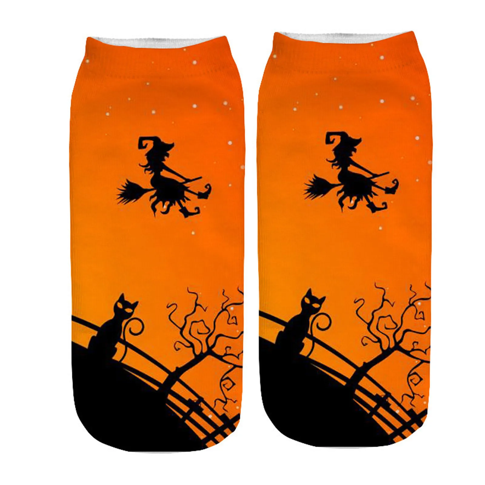 6 Pair Flying Witch Socks Womens Halloween Pumpkin Cat Print Medium Work Socks Autumn Winter Thick Medias Warm Calcetines
6 Pair Flying Witch Socks Womens Halloween Pumpkin Cat Print Medium Work Socks Autumn Winter Thick Medias Warm Calcetines