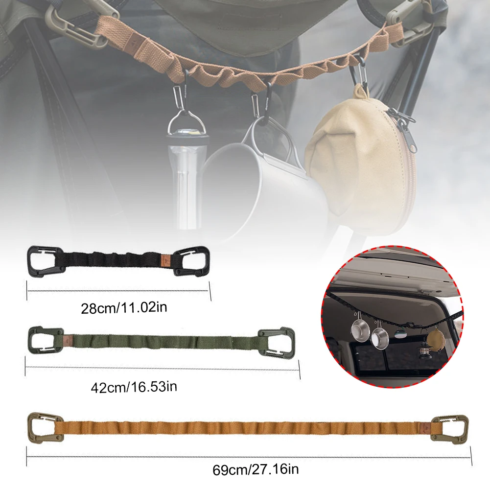 Camping Storage Strap Hanging Rope Tent With Loops For Pots Cookware Flashlight Lantern Backpacking Outdoor Survive Accessories
Camping Storage Strap Hanging Rope Tent With Loops For Pots Cookware Flashlight Lantern Backpacking Outdoor Survive Accessories