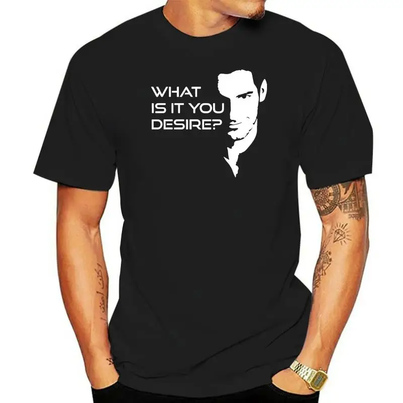 Lucifer Morningstars What Is It You Desire T Shirt New Fashion Fit Weird Leisure T-Shirts Men Fashion Knitted Male Spring Autumn
Lucifer Morningstars What Is It You Desire T Shirt New Fashion Fit Weird Leisure T-Shirts Men Fashion Knitted Male Spring Autumn