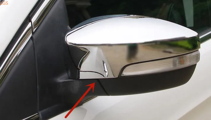 

Высококачественный хромированный чехол для зеркала заднего вида из АБС-пластика для Ford Kuga 2013-2018, защита от царапин, автомобильные аксессуар...