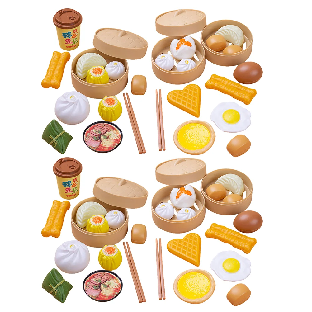 

Play Toys Kitchen Kids Toy Breakfast Pretend Set Cooking Chinese Fake Sets Playset Sum Dim House Accessories Playing Dishes