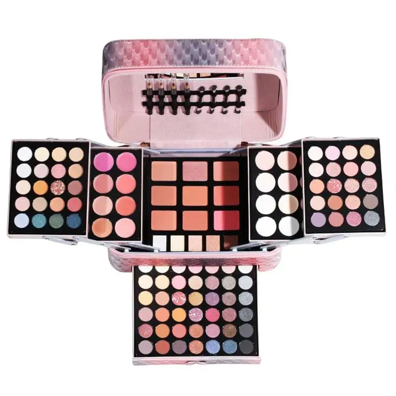 

Makeup Eyeshadow Palette 82 Colors Eyeshadow Palette With Makeup Brushes Set Makeup Kit Matte Shimmer Pigmented Eye Shadow