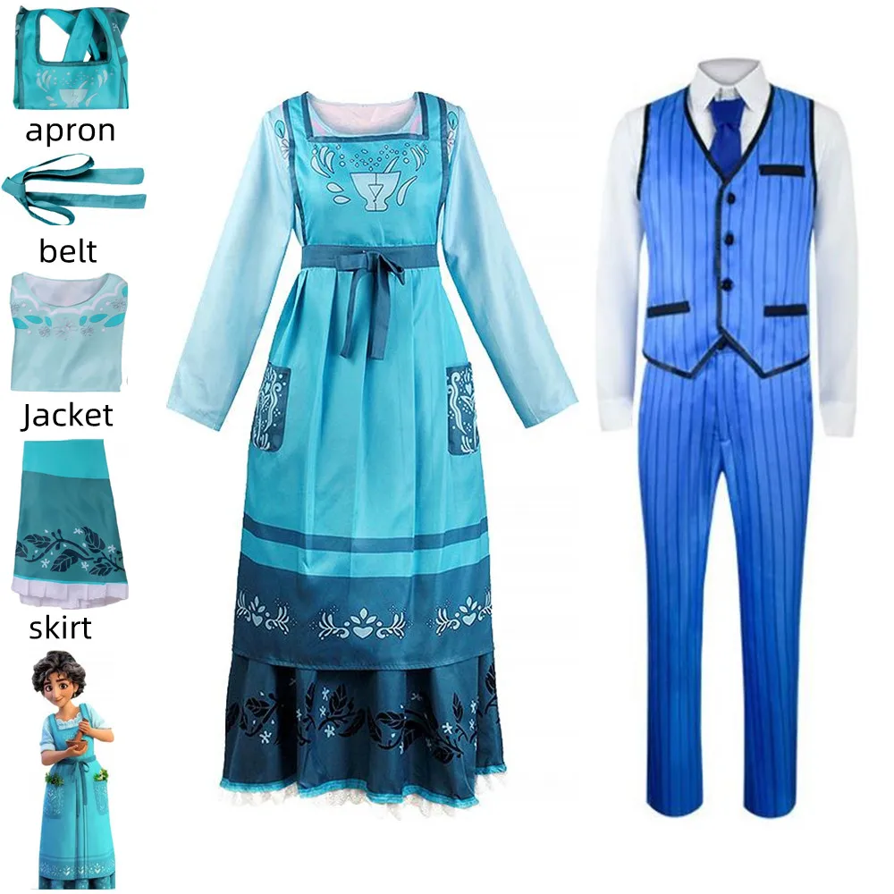 Anime Movie Encanto Father Augustine Mother Julieta Cosplay Costume Maid Dress Blue Suit Man Woman Halloween Carnival Uniform
Anime Movie Encanto Father Augustine Mother Julieta Cosplay Costume Maid Dress Blue Suit Man Woman Halloween Carnival Uniform