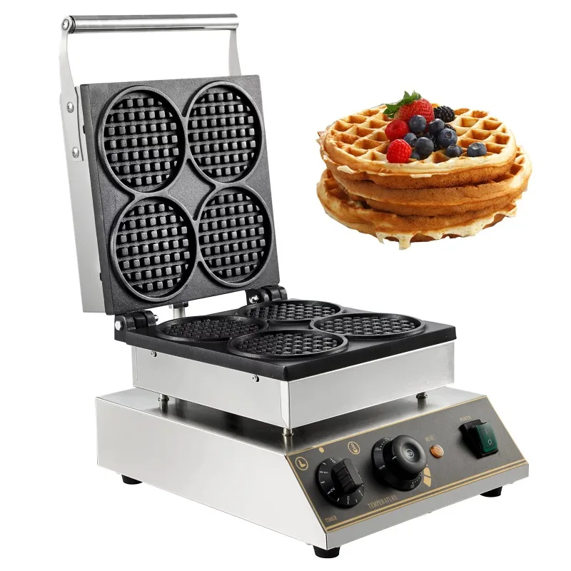 DUTRIEUX 4pcs Round Waffle Maker Machine Commercial Electric Nonstick Stainless Steel Baker/waffreras
DUTRIEUX 4pcs Round Waffle Maker Machine Commercial Electric Nonstick Stainless Steel Baker/waffreras