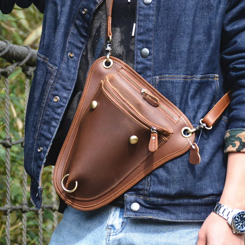 AETOO Original cow head waist bag men's bag motorcycle bag crazy horse leather retro first layer cowhide sports bag leather leg
AETOO Original cow head waist bag men's bag motorcycle bag crazy horse leather retro first layer cowhide sports bag leather leg