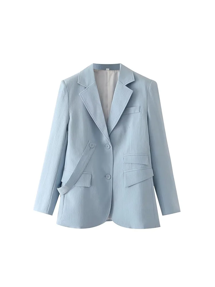 Женский винтажный Блейзер BM & MD & ZA, однобортный пиджак с длинными рукавами и карманами, верхняя одежда, 2022
Женский винтажный Блейзер BM & MD & ZA, однобортный пиджак с длинными рукавами и карманами, верхняя одежда, 2022