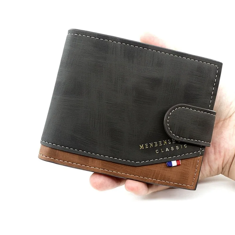 Brand Men Wallet Hasp Three Fold Male Clutch Bag Zipper Coin Pocket Vintage Money Purses New Card Holder Purse Cartera Hombre 
Brand Men Wallet Hasp Three Fold Male Clutch Bag Zipper Coin Pocket Vintage Money Purses New Card Holder Purse Cartera Hombre
