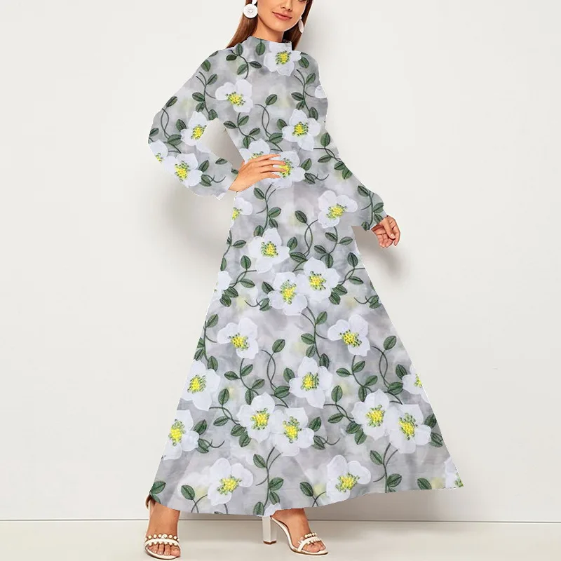 Fashion Elegant Ladies Party Dress 2022 Spring Casual O-Neck Long Sleeve Floral Print Ladies Dress Corset Show Thin High Quality
Fashion Elegant Ladies Party Dress 2022 Spring Casual O-Neck Long Sleeve Floral Print Ladies Dress Corset Show Thin High Quality