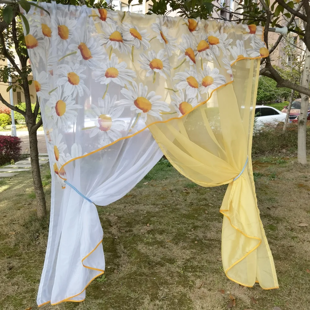 Sunflower Swag Valance Sheer Voile Curtains Pleated Kitchen Double Layer Lemon Partition Half Kitchen Decoration
Sunflower Swag Valance Sheer Voile Curtains Pleated Kitchen Double Layer Lemon Partition Half Kitchen Decoration