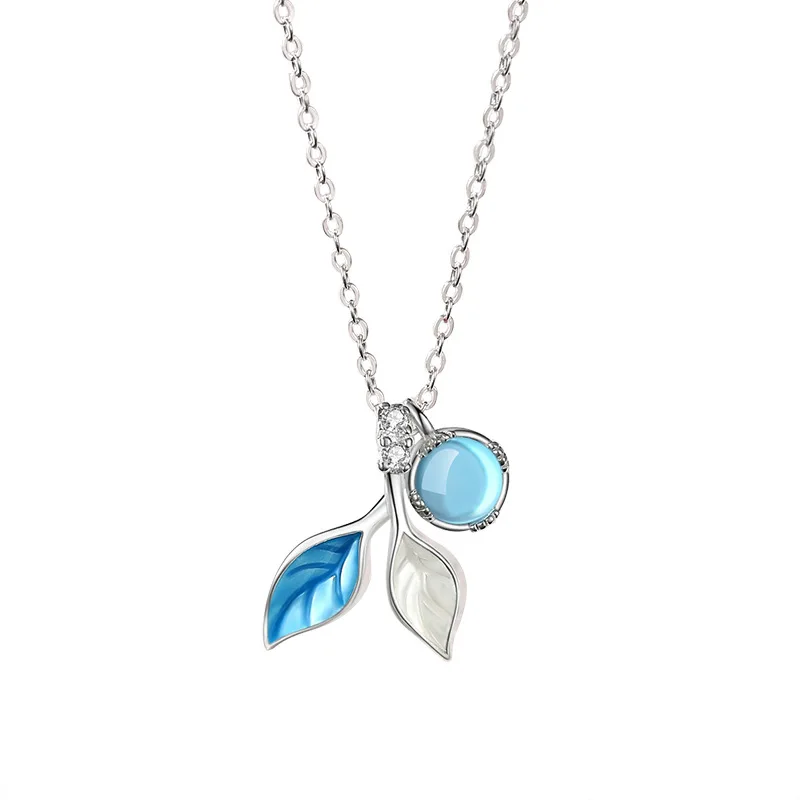 Cyue European Fine New S925 Sterling Silver Forest Fresh Necklace Female Blue Cystal Clavicle Chain For Women Gift
Cyue European Fine New S925 Sterling Silver Forest Fresh Necklace Female Blue Cystal Clavicle Chain For Women Gift