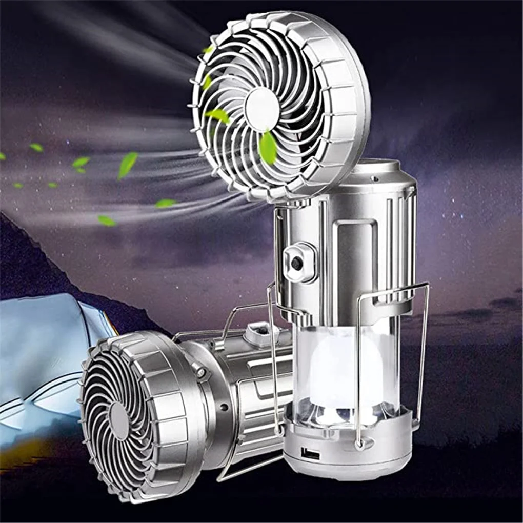 4 in 1 Multi-function Portable Outdoor LED Camping Lantern With Fan Energy Saving Light Solar Rechargeable Flashlight Dropship
4 in 1 Multi-function Portable Outdoor LED Camping Lantern With Fan Energy Saving Light Solar Rechargeable Flashlight Dropship
